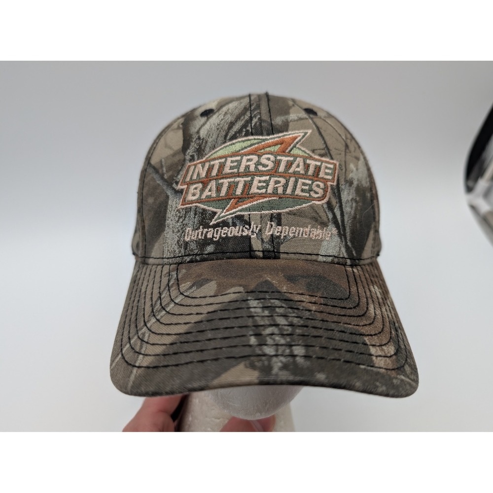 Interstate Batteries RealTree Camo Snapback Hat Embroidered Baseball Cap 258
